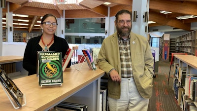 Diné College Library Faculty in Refurbished Library