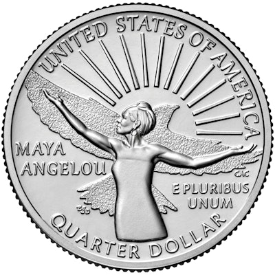 2022 American Women Quarters Coin Maya Angelou Uncirculated Reverse