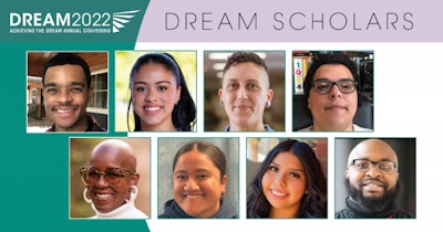 Achieving the Dream's eight DREAM 2022 Scholars.