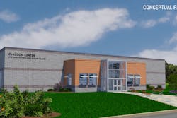 Rendering of the new Clauson Center for Innovation and Skilled Trades
