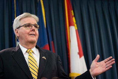 Texas Lt. Gov. Dan Patrick at a press conference on July 21, 2021