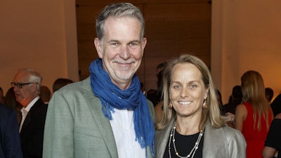 Netflix's co-CEO Reed Hastings and wife Patty Quillin