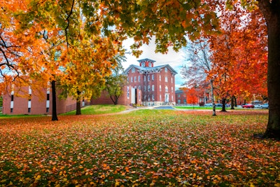The Lincoln College campus in fall.