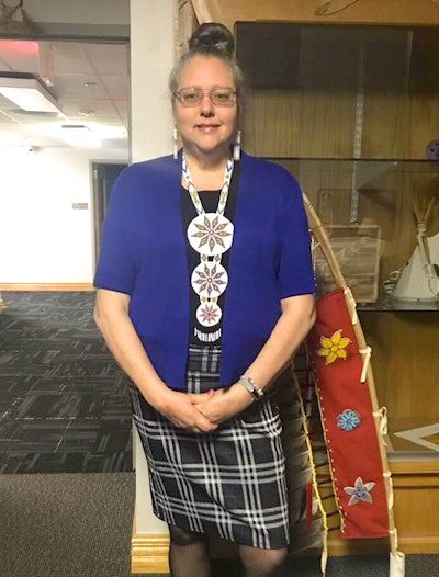 Lori Ann Sherman, president of Keweenaw Bay Ojibwa Community College.