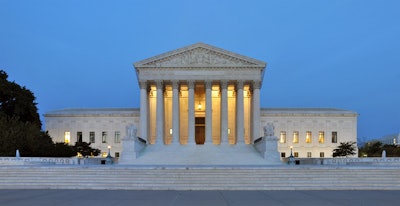 Panorama Of United States Supreme Court Building At Dusk