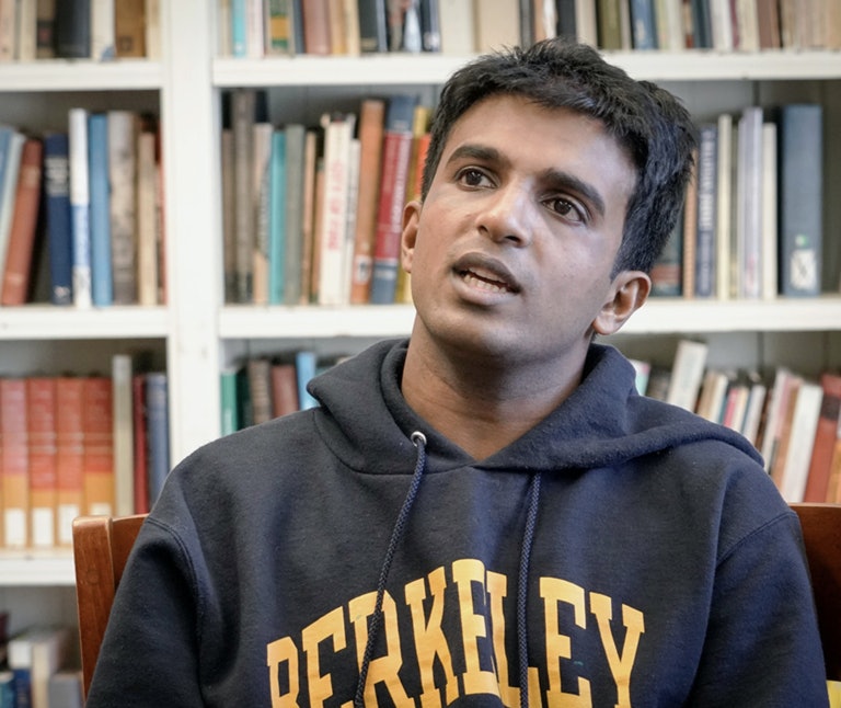 Hari Srinivasan, a minimally speaking student with autism, recently graduated from UC Berkeley. He is headed to Vanderbilt University this fall to earn his Ph.D. in neuroscience.
