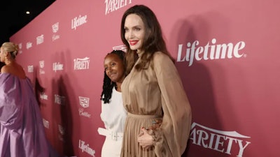 Zahara Jolie-Pitt and Angelina Jolie