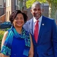 Hampton University president Darrell K. Williams and his wife First Lady Myra R. Williams.