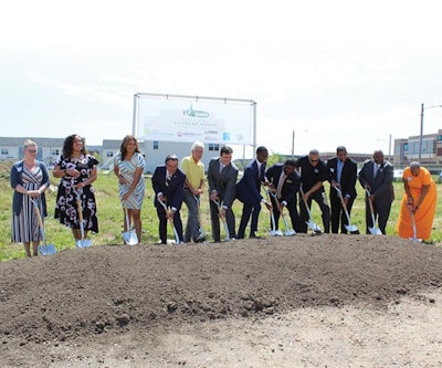 Breaking ground on the Cleveland Scholar House in June 2022.