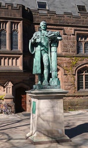 The statue of John Witherspoon at Princeton