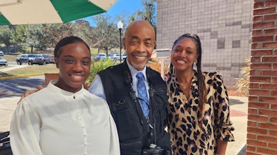Students pose with Dr. Johnnie L. Early II, dean of the FAMU College of Pharmacy and Pharmaceutical Sciences.