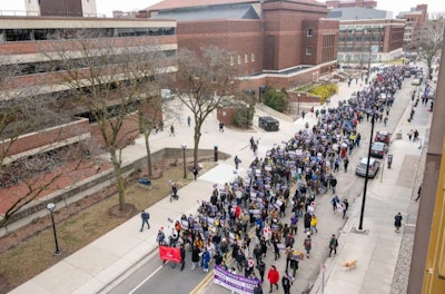 Graduate Employees Organization Begins Strike On University Of Michigan Campus