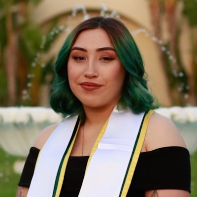 Vanessa Cerano, a master’s candidate in educational leadership at the California State University, Fullerton College of Education