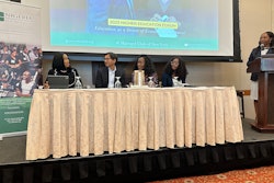 Panelists at the 2023 Nigeria Higher Education Forum. Left to right: Dr. Femi Pitan, Kamal Pallan, Titi Odunfa Adeoye, Temilade Adelakun.