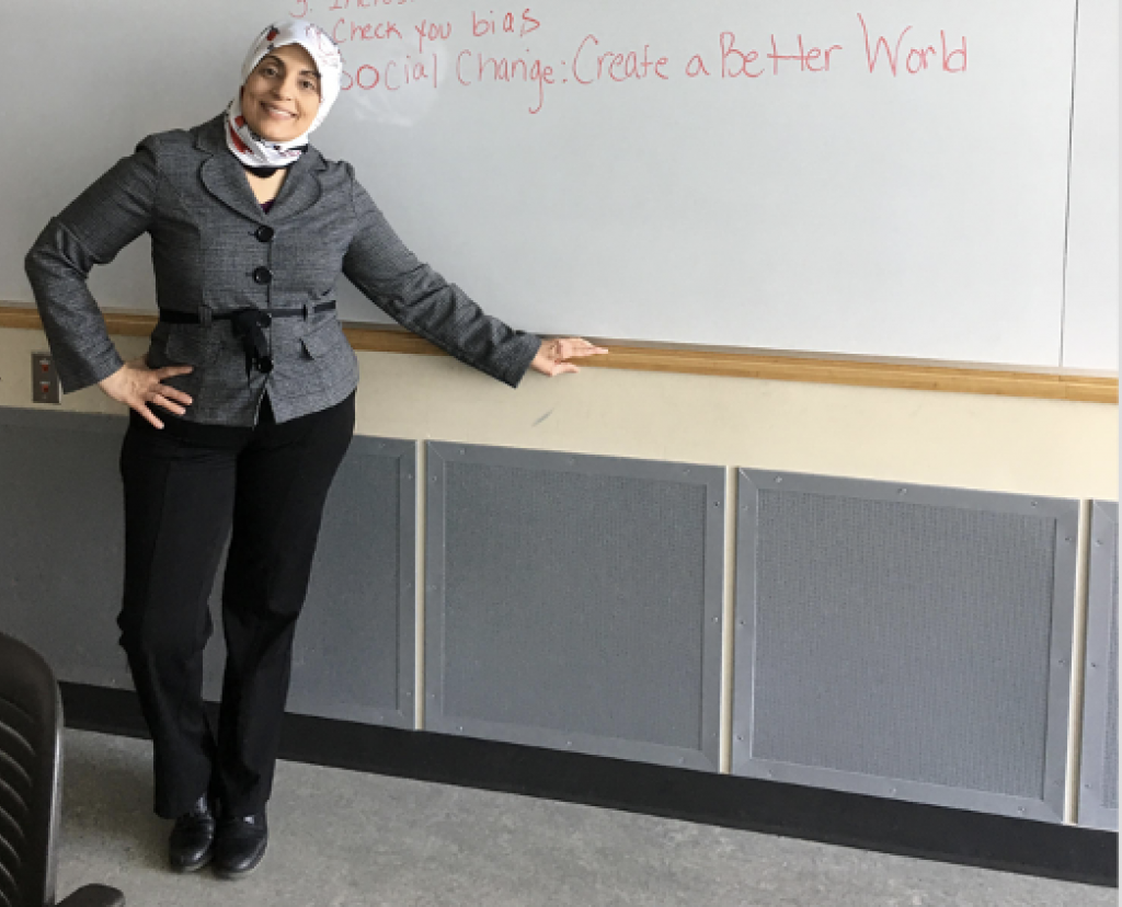 Dr. Wafa Hozien, the university academic affairs administrator at Navajo Technical University, was instrumental in the development of the school Ph.D. program and its accreditation.