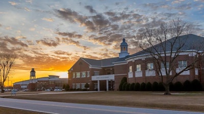 Shown is the Warren Building on the Pitt Community College campus in Winterville, North Carolina, where officials are working to boost college enrollment and completion rates among students in rural areas.