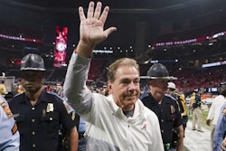 Alabama head coach Nick Saban leaves the field after the Southeastern Conference championship NCAA college football game between Georgia and Alabama, Saturday, Dec. 4, 2021, in Atlanta. Nick Saban, the stern coach who won seven national championships and turned Alabama back into a national powerhouse that included six of those titles in just 17 seasons, is retiring, according to multiple reports, Wednesday, Jan. 10, 2024.