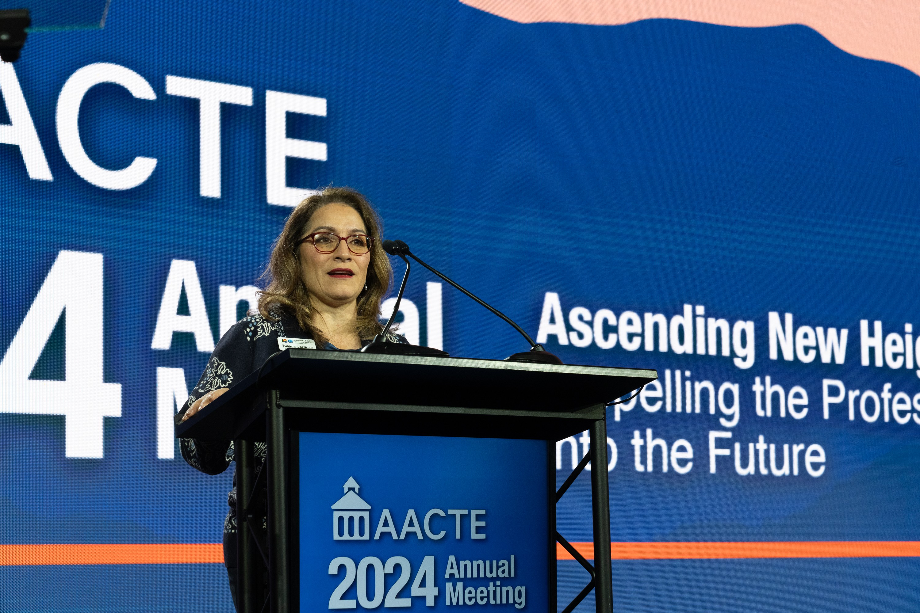 Susana C&oacute;rdova, Colorado&rsquo;s Commissioner of Education delivered the opening keynote at AACTE