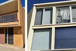 The cost to repair some vacant residential halls exceeds the cost of demolition, according to Hispanic-Serving Institutions officials. Damage shown from a GAO site visit.