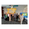 From left: Ryan Fewins-Bliss, Michigan College Access Network;Dr. Laurie Claybo, Wayne State University;Lukas Gojcaj, student winner;Lamya Robinson, student winner, Cadie Benedict, student winner, Graceful Tompkins, student winner;Lt. Gov. Garlin Gilchrist II;Ah'ja McCoy, student winner;Nathan Herbert, student winner and Dr. Beverly Walker-Griffea, Michigan Department of Lifelong Education, Advancement, and Potential.
