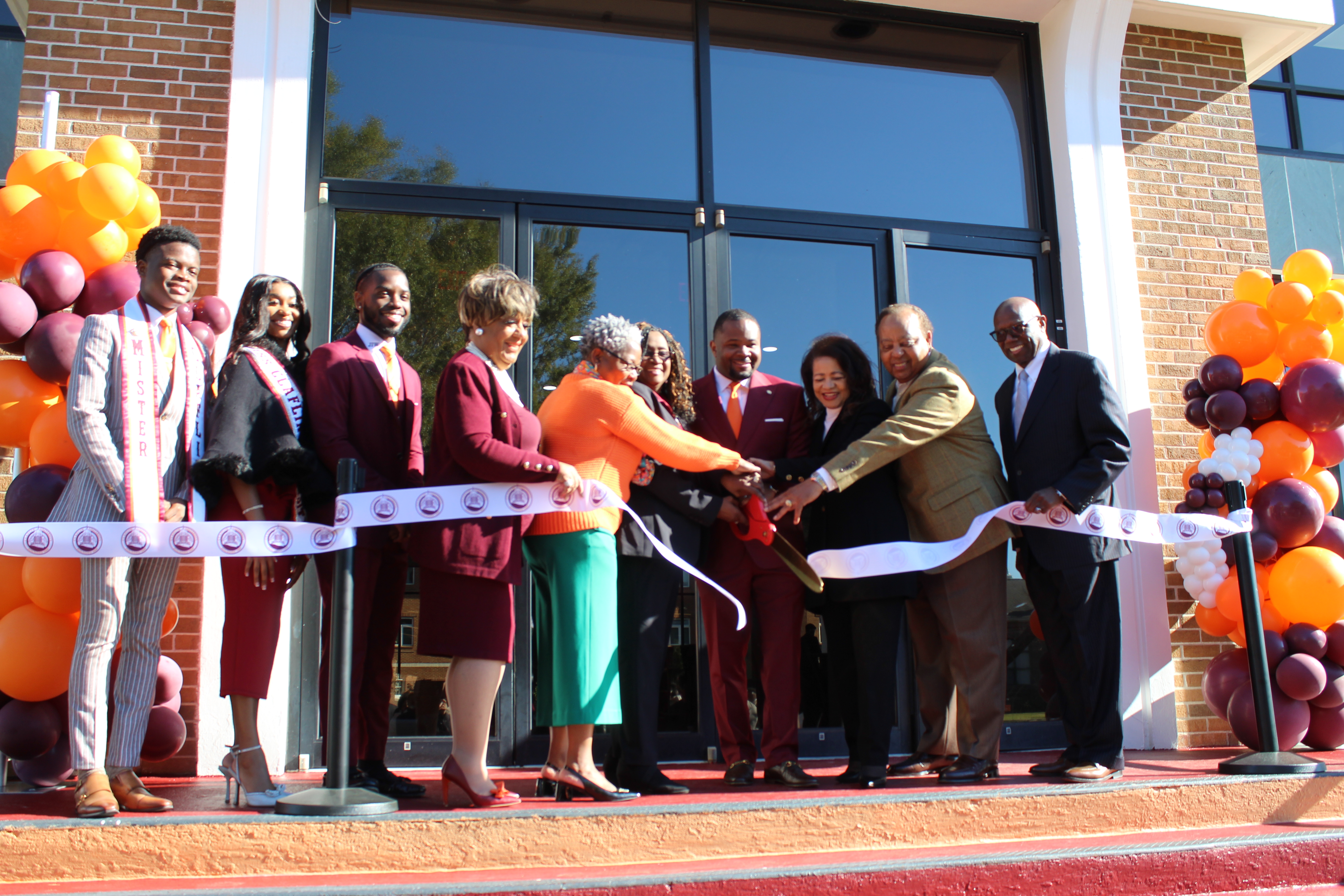 Dr. Dwaun J. Warmack at the library's ribbon-cutting ceremony last year.