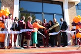 Dr. Dwaun J. Warmack at the library's ribbon-cutting ceremony last year.